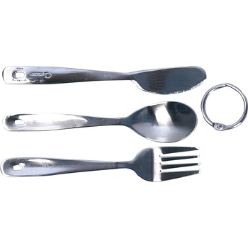 Image 1 of Coghlans CL Компактен комплект прибори за хранене от неръждаема стомана с пръстен (389166)