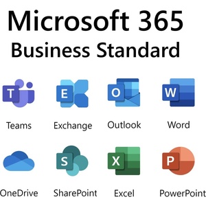 Microsoft Софтуер Microsoft 365 Business Standard, абонамент, до 5 потребителя, български, за Windows/MAC/Linux (FS-SOFT-MS-OFF-365-BS)