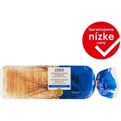 Tesco Toastový chlieb maslový 500 g