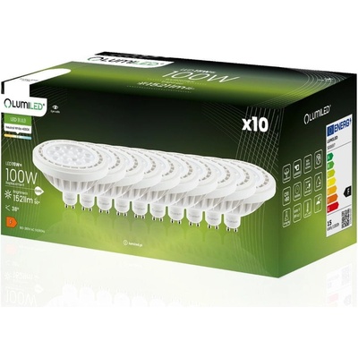 Lumiled 10x LED žiarovka ES111 GU10 15W = 100W 1521lm 4000K Neutrálna biela 38°