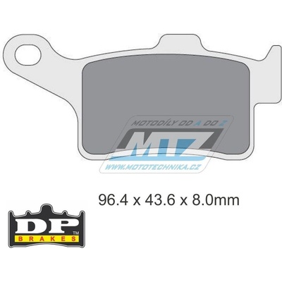 Destičky brzdové DP533 - DP BRAKES směs Premium Sinter OEM DP533
