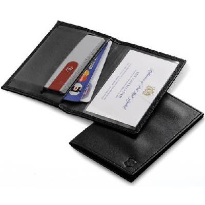 Victorinox pouzdro kožené pro SwissCard ČERNÉ Barva: Černá