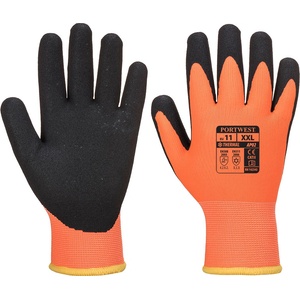 Portwest thermo pro ultra ap02 / Изолирани, водоустойчиви ръкавици, пясъчно нитрилни - черно/оранжево m (ap02o8rm)