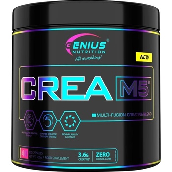 GENIUS NUTRITION CREA-M5 | with 5 Forms of Creatine [200 капсули]