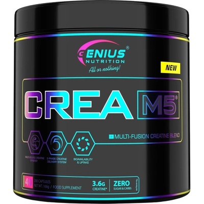 GENIUS NUTRITION CREA-M5 | with 5 Forms of Creatine [200 капсули]