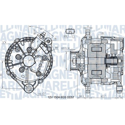 Alternátor MAGNETI MARELLI 063731430110