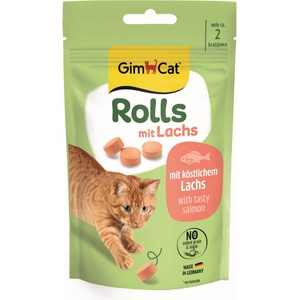 Gimborn GimCat Rolls - закуска за котки със сьомга, 40 г