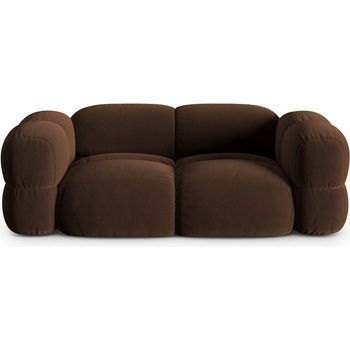 Cosmopolitan Design Тъмнокафяв кадифен диван 210 cm Loretto - Cosmopolitan Design (COS_3S_120_F1_LORETTO3)