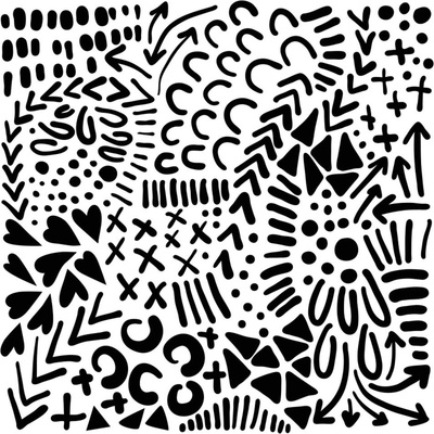 Šablona TCW 12"x12" (30,5x30,5 cm) - Texture Love – Zboží Dáma