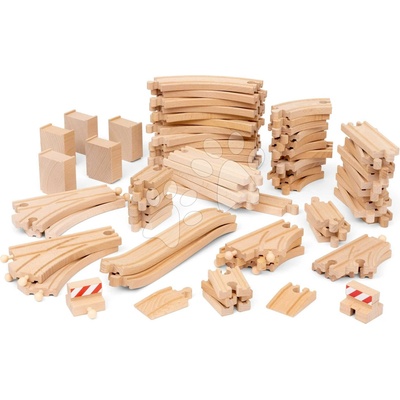 Brio Deluxe Track Pack 70 dielov koľajníc s výhybkami a ukončením trate