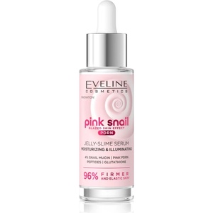 Eveline Cosmetics Pink Snail Glazed Skin Effect озаряващ серум за лице 30ml