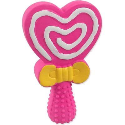 Dog Fantasy pískací srdce Yummies 13 cm růžová
