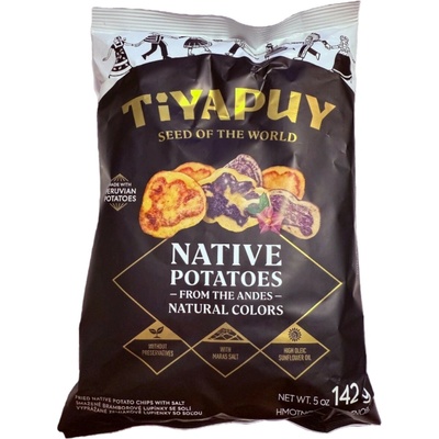 TIYAPUY Peruánské bramborové lupínky chipsy 142 g – Zboží Dáma