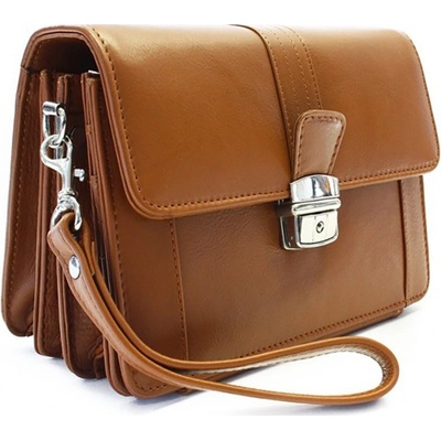 Arwel pánská kožená etue 611-2415 A světle hnědá – Zboží Dáma