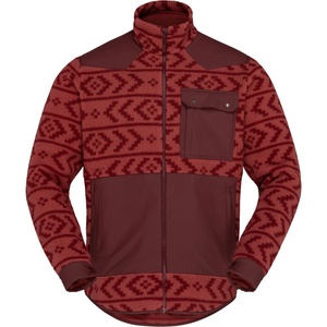 Norrøna Мъжки поларен пуловер Norrøna Tamok Warm3 Jacket Fleece jacket - Cowhide / Port (005-7530-0112)