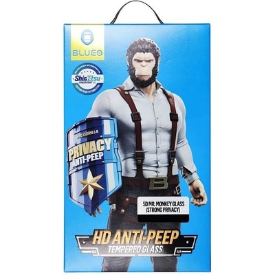 Blueo Затъмняващ Стъклен Протектор за Samsung S24, Blueo Privacy 5D Glass, Черен (5903396284793)