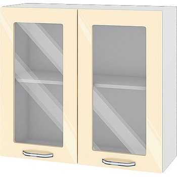 ИРИМ Горен кухненски шкаф Сити БФ-Бежово гланц-05-204 80 см