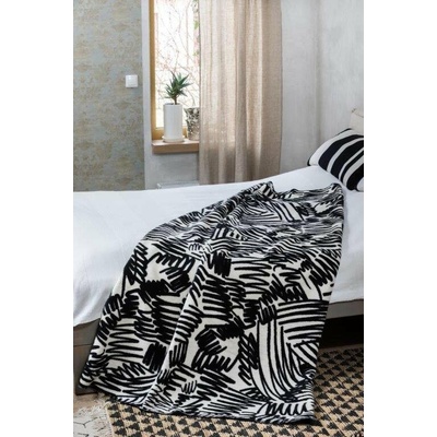 Polášek Bavlněná deka 1703-2 Černá 60% bavlna 35%akryl 5%polyester 150x200