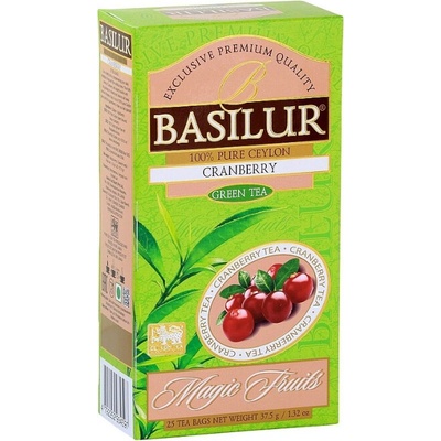Basilur Magic Green Cranberry 25 x 1,5 g