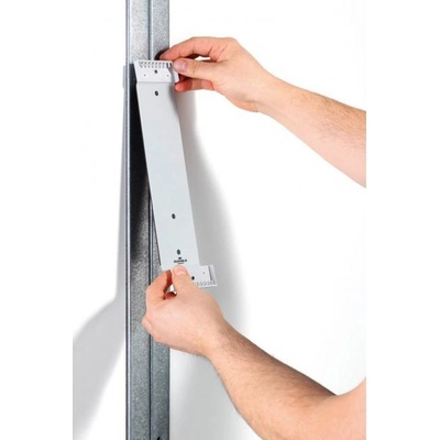 Držiak, nástenný, magnetický, s 10 panelmi, DURABLE "VARIO® 10 MAGNET", čierna