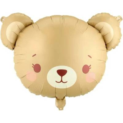 Party Deco Фолиен балон Мече - тъмно бежово и кафяво (fb385)