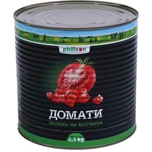 PHILICON Белени домати на кубчета 2.5 кг