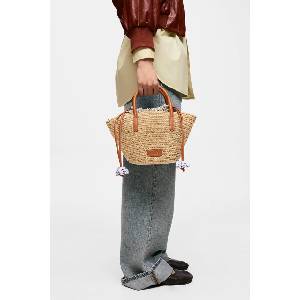 Tous чанта tote дамска от сплетена материя (2002439043)
