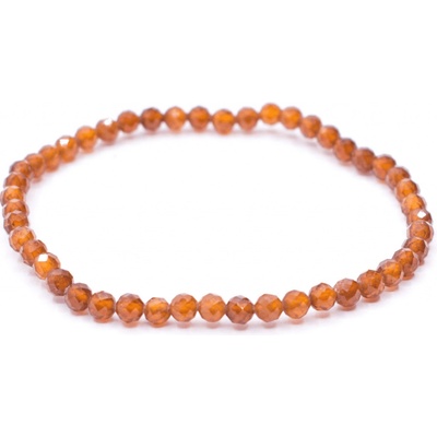 Milujeme Kameny Granát spessartin - náramek fazetovaný kulička NFK117
