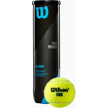 Wilson Топки за тенис Wilson Tour Premier All Ct 4 бр. жълти WRT119400