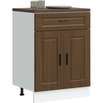 vidaXL Кухненски шкаф Porto, кафяв дъб, инженерно дърво (853974)