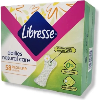 Libresse ежедневни дамски превръзки, Dailies, Natural Care, Regular, 58 броя