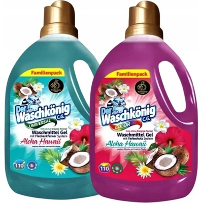 Waschkonig gel prací gel Aloha Hawaii 2 x 3,305 l 110 PD