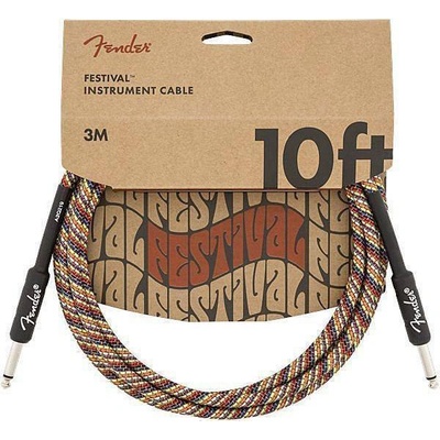 Fender Festival Series Instrument Cable Rainbow 3m