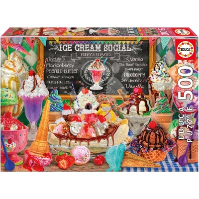 Educa Ice Cream Parlour a Fix lepidlo 500 dielov