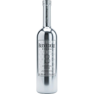 Belvedere Pure Organic Vodka Chrome Edition 40% 1,75 l (čistá fľaša)