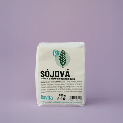 Ravita Sójová múka s nízkym obsahom tukov 0,5 kg