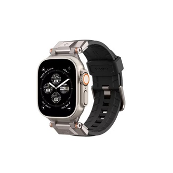 Spigen Каишка Spigen DuraPro Armor, съвместима с Apple Watch 4/5/6/7/8/SE/Ultra 42/44/45/49 мм черен (AMP06065) (AMP06065)