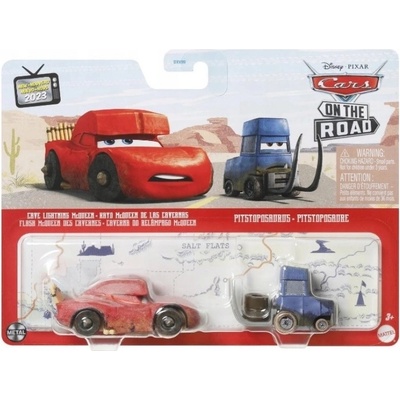 Mattel Hot Wheels Cars 3 Lightning McQueen + Pitstoposaurus
