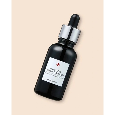 CUSKIN Dr. Solution Niacin 20% Vitamin C Ampoule – Rozjasňující Ampule s 20% Niacinamidem a Vitaminem C 30g