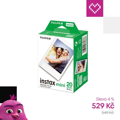 Fujifilm Instax mini glossy film 20 fotografiÍ 16567828 – Hledejceny.cz