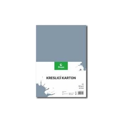 Karton barevný kreslicí A4 210 x 297 mm 50 listů/180g šedý