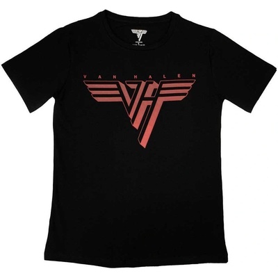 Van Halen Classic Red Logo Black M Дамски Риза (VHTS01LB02)