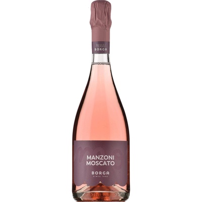 Borga Manzoni Moscato Spumante dolce sladké ružové 0,75 l