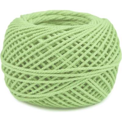 Bavlněná příze macrame / háčkovací 40 g rozčesávací Varianta: 25 (22) zelená past.sv., Balení: 1 ks 49480/120302/247245
