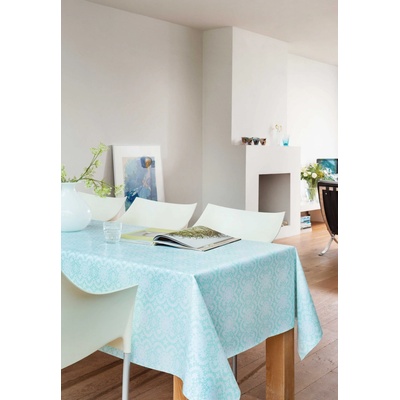 Patifix PVC ubrus s textilním podkladem Světle modré ornamenty 140 cmx20 m