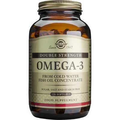Solgar Хранителна добавка Омега 3 двойна сила , меки капсули , Solgar Omega-3 Double Strength 700, 120caps