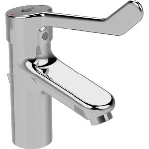 Ideal Standard Ceraplus II - Смесител за умивалник с медицински лост, с изход, хром BC097AA (BC097AA)