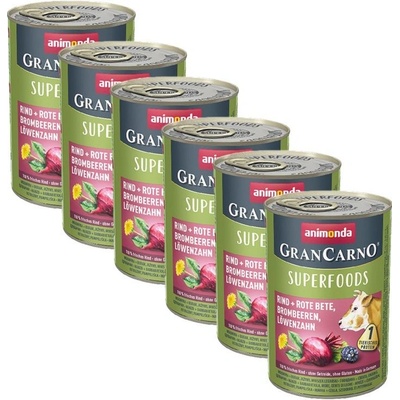 Animonda GranCarno Superfoods hovädzie červená repa 6 x 400 g