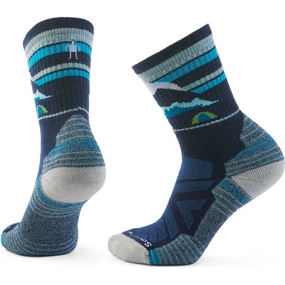 Smartwool Дамски туристически чорапи Smartwool Women's Hike Light Cushion New Pattern Crew Socks Walking socks - Deep Navy - размер 38-41 (EU) (201-8346-0412)