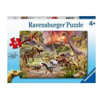 Ravensburger Пъзел Ravensburger 60 части - Битката на динозаврите, 7005164